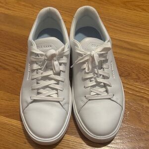 Cole Haan Classic White Lace-Up Sneakers
